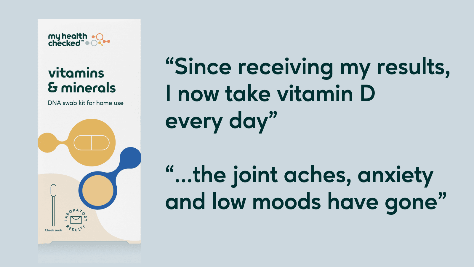 “The joint aches, anxiety and low moods have gone”